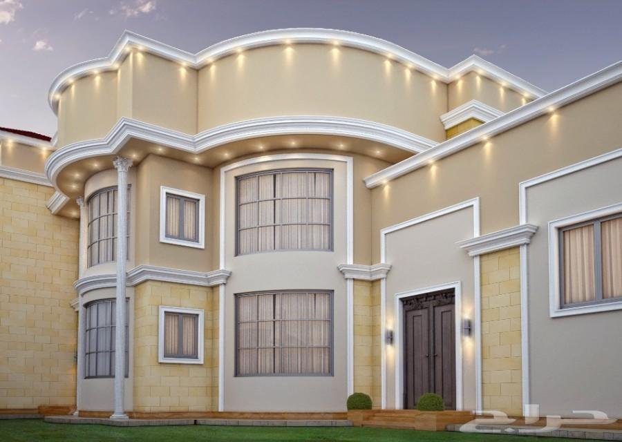 دهانات واجهات فلل خارجية الرياض